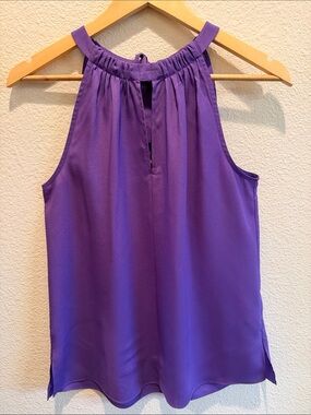 LE GALI Sleeveless Halter Neck Tank Top - Purple